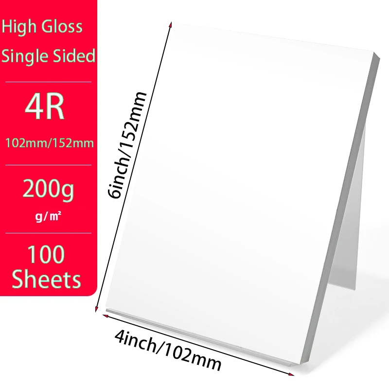 High Quality A4 3R 4R 5R A6 6 Inch Glossy Photo Paper 100/20sheets High ...