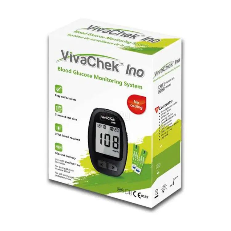 Meter - Vivacheck Diabetes Test Machine Monitoring System. 