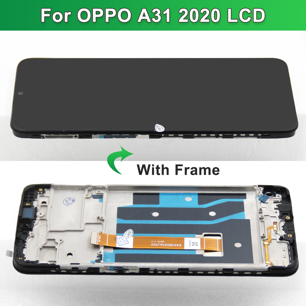 6.5" For OPPO A31 2020 CPH2015 CPH2073 CPH2081 CPH2029 CPH2031 Lcd Display Touch Screen Digitizer with frame. 