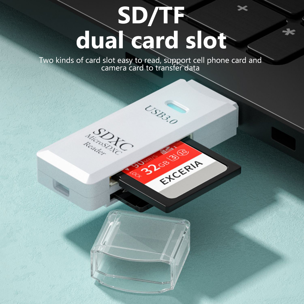 2 in 1 USB 3.0 Card Reader Micro sd card Reader usb adapter High Speed Cardreader TF Memory card For PC Laptop Accessories. 