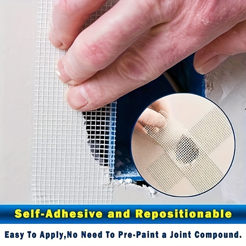 1 Roll 30M Glass fiber self-adhesive mesh tape wall crack Repair thermal insulation Decorative Mesh Seam Tape. 