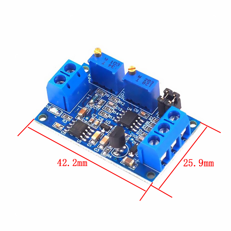 Current To Voltage Module 0 -20mA/4 -20mA to 0- 3.3V/0 -5V/0 -10V Voltage Transmitter Signal Converter Module. 