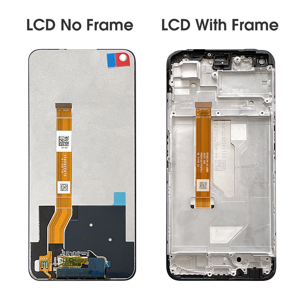 6.6" For Oppo Realme 8i RMX3151 LCD Display Touch Screen with Frame, For Realme 9i RMX3491 Display Replacement. 