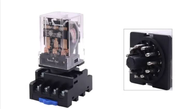 Chint Relay 220VAC with 8 pin base. 