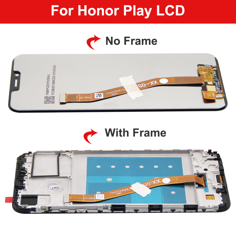 High Quality For Honor Play LCD Display Screen Touch Panel Digitizer COR-L29 COR-AL00 With Frame For honor play lcd. 