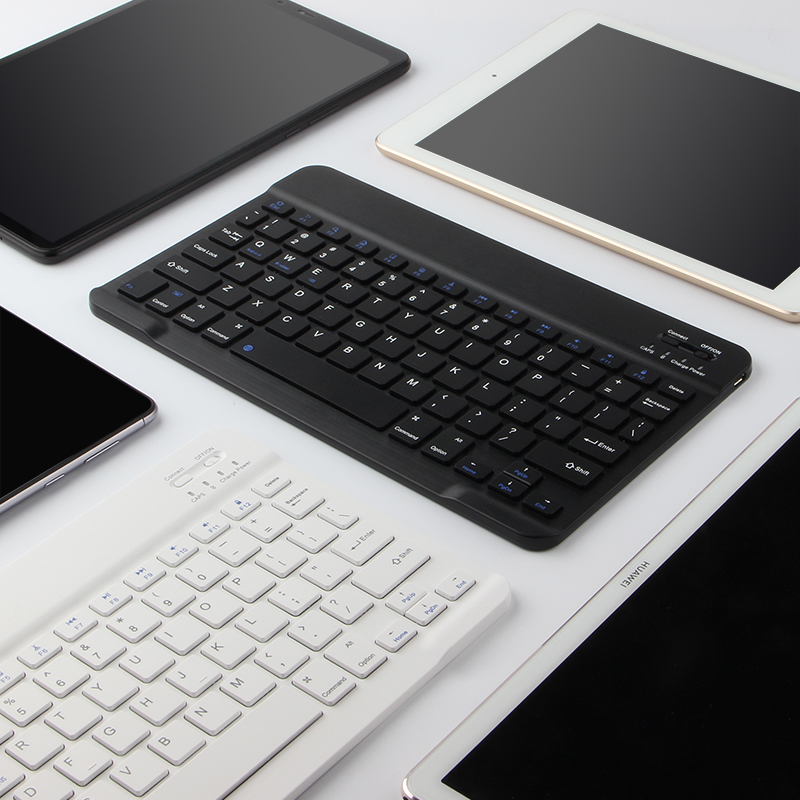 HUWEI Mini Bluetooth Keyboard Wireless Russian Keyboard Tablet Spanish Rechargeable Keyboard For Tablet ipad phone iphone Laptop. 