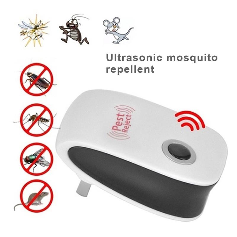Pest Repeller Electronic Ultrasonic Pest Reject Mouse Rat Cockroach Pest Control Device Household Mosquito Killer EU US Plug. 
