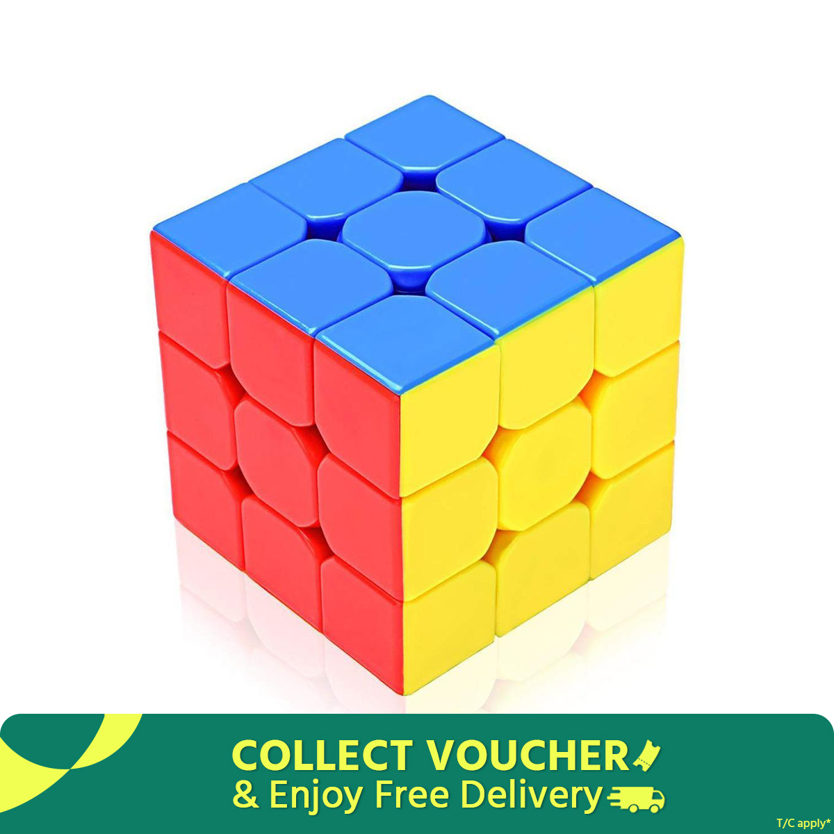 High-Speed 3x3 Magic Rubik's Cube Puzzle - Multicolor