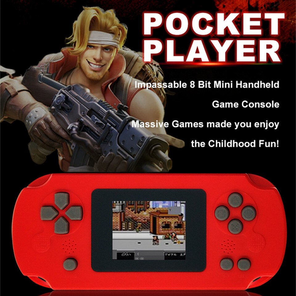 GAMINJA GC31 Retro Portable Mini Handheld Video Game Console TFT Color Screen Kids Game Player Built in 8Bit Games. 