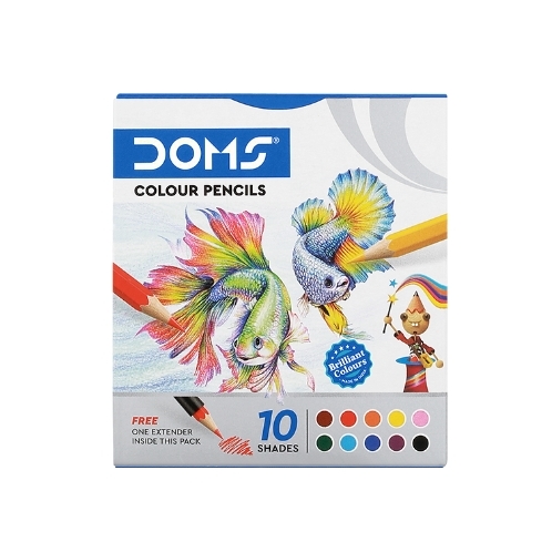 DOMS Colour Pencil 10 Shades – Half Size | Daraz.com.bd