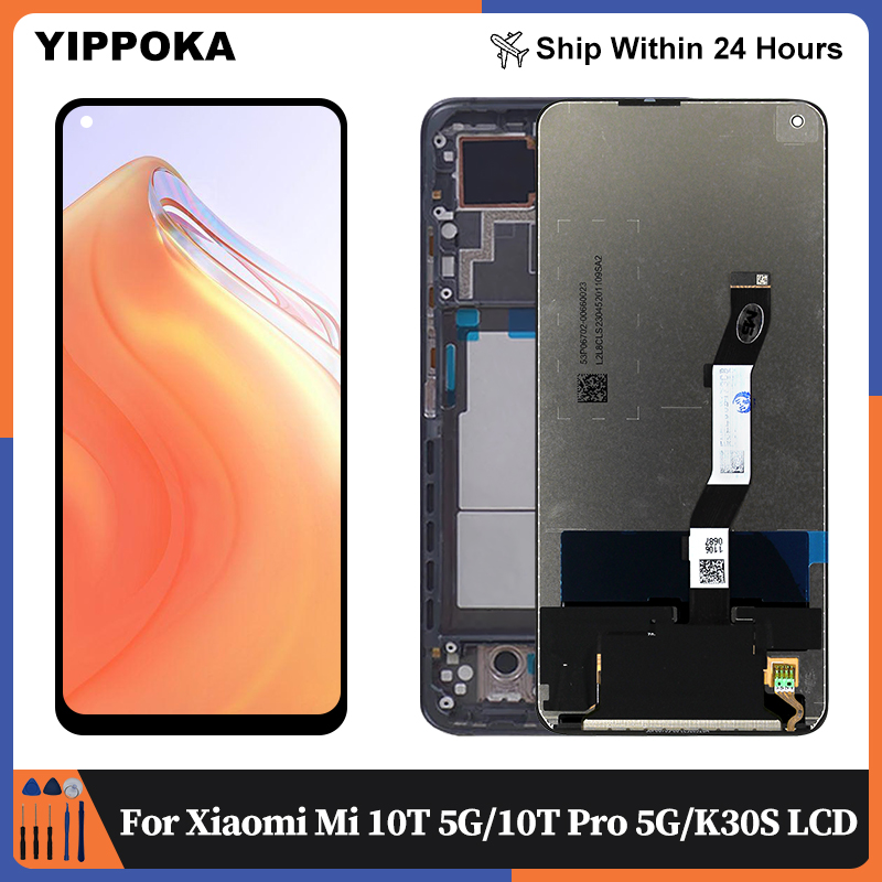 6.67" For Xiaomi Mi 10T Pro 5G LCD Display Touch Screen For Xiaomi Mi 10T 5G LCD Redmi k30s Digitizer Assembly Replace