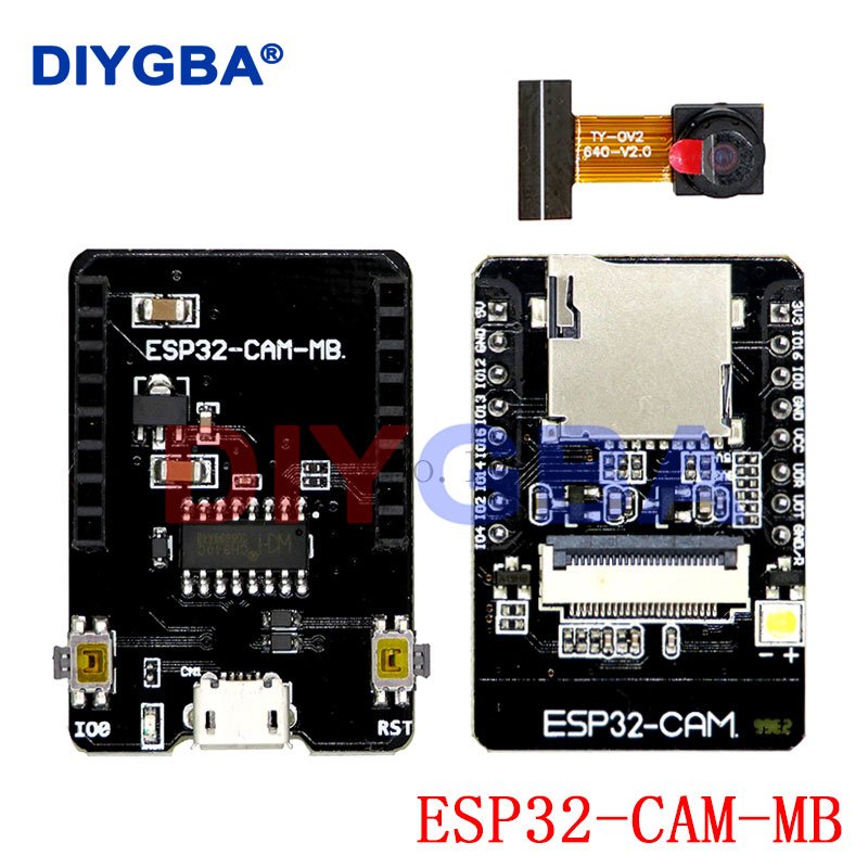 ESP32-CAM WiFi Module ESP32 serial to WiFi ESP32 CAM Development Board 5V Bluetooth with OV2640 Camera Module + 3DBI Antenna. 