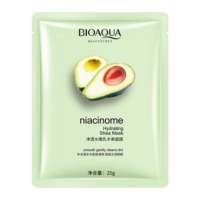Bioaqua Niacinome Hydrating Shea Face Sheet Mask- 25g