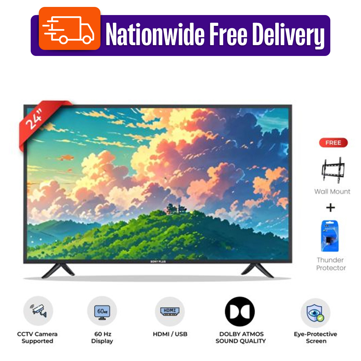 Sony Plus 24 inch Basic HD LED TV with Free Delivery