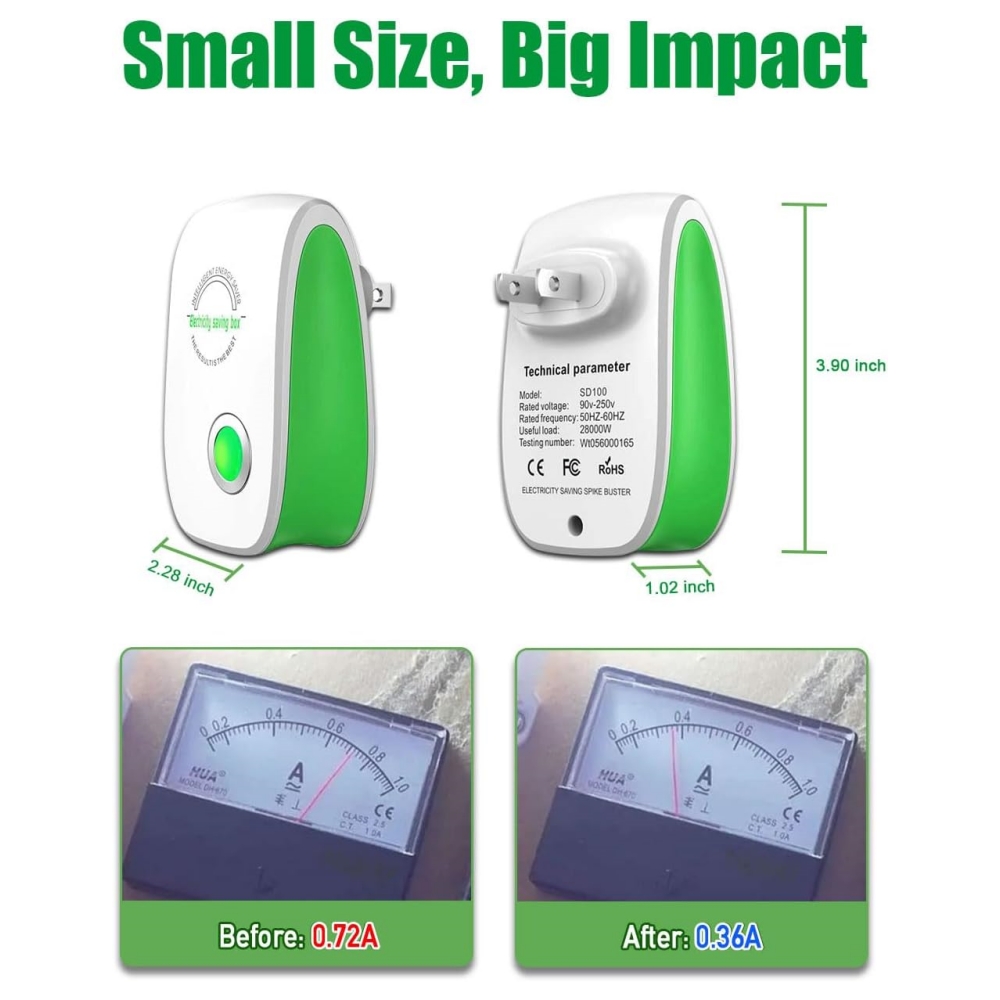 Smart Electricity Saving Box Power Saver Intelligent Energy Saver Power Factor Saving Device Cost Reducing for Household Office. 
