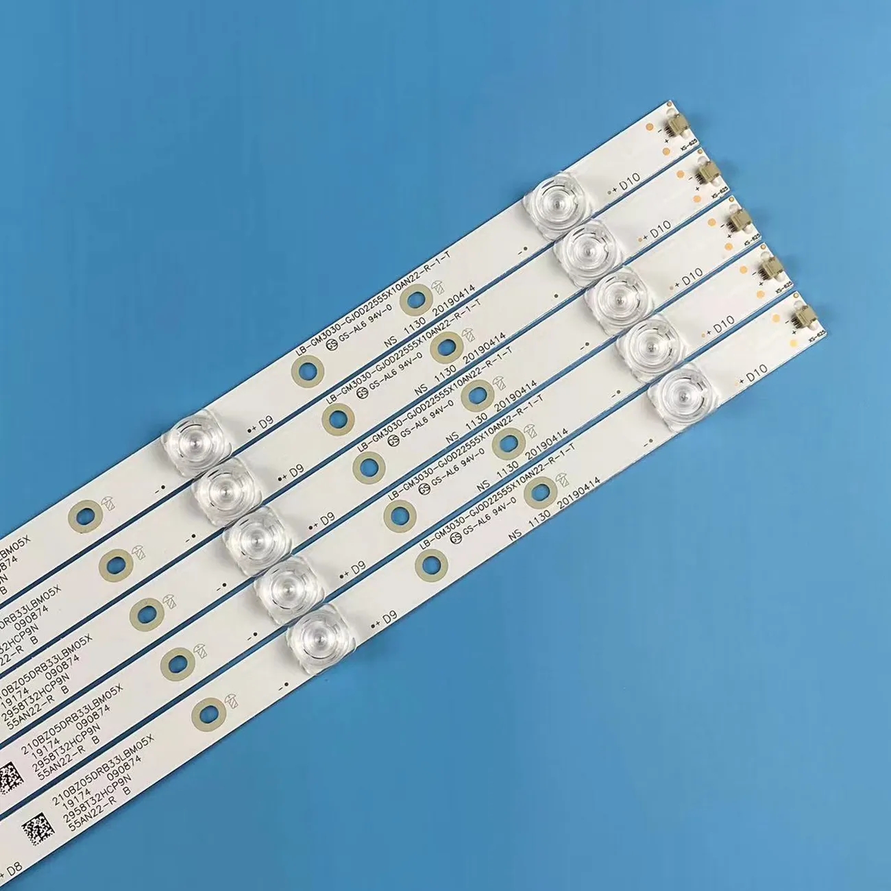 LED Backlight strip 10 lamp For PHILIPS 55"TV 55pus7304 55pus6704 55PUS7394 55PUS7504 LB-GM3030-GJ0D22555X10AN22-R-1-H L T. 