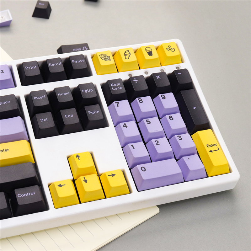 GMK Taro Cherry Profile Personalized Keycaps PBT Material 23/130 Keys DYE-SUB For Cherry MX Switch Mechanical Keyboard. 
