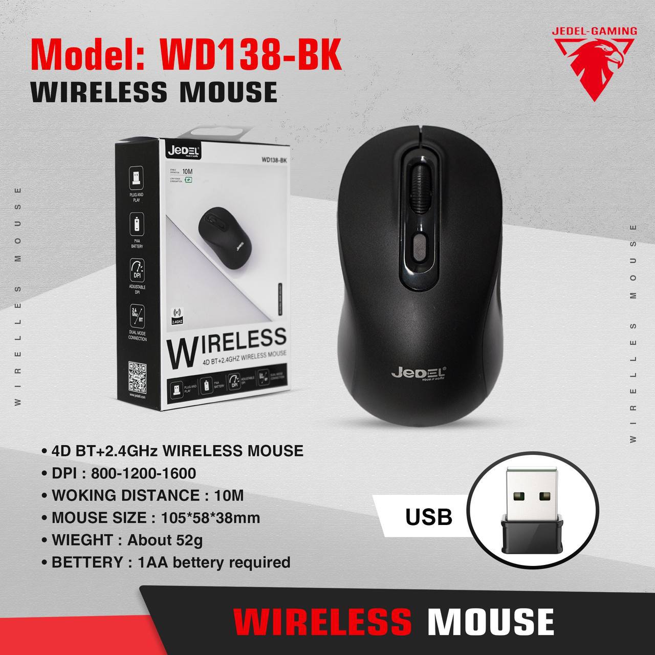 Jedel W926 Wireless Mouse. 