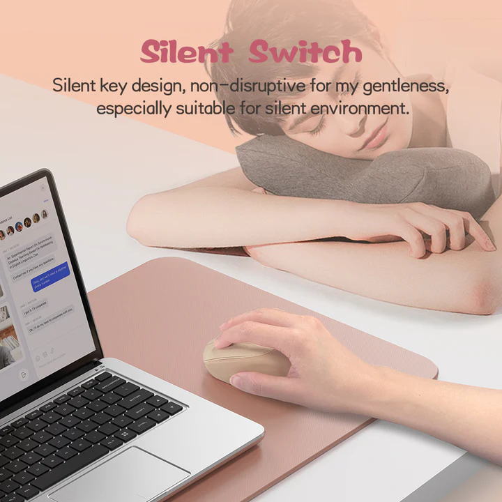 Micropack MS-201W 2.4G Bluetooth Dual Mode Soft Silicone Computer and Laptop Wireless Mouse. 