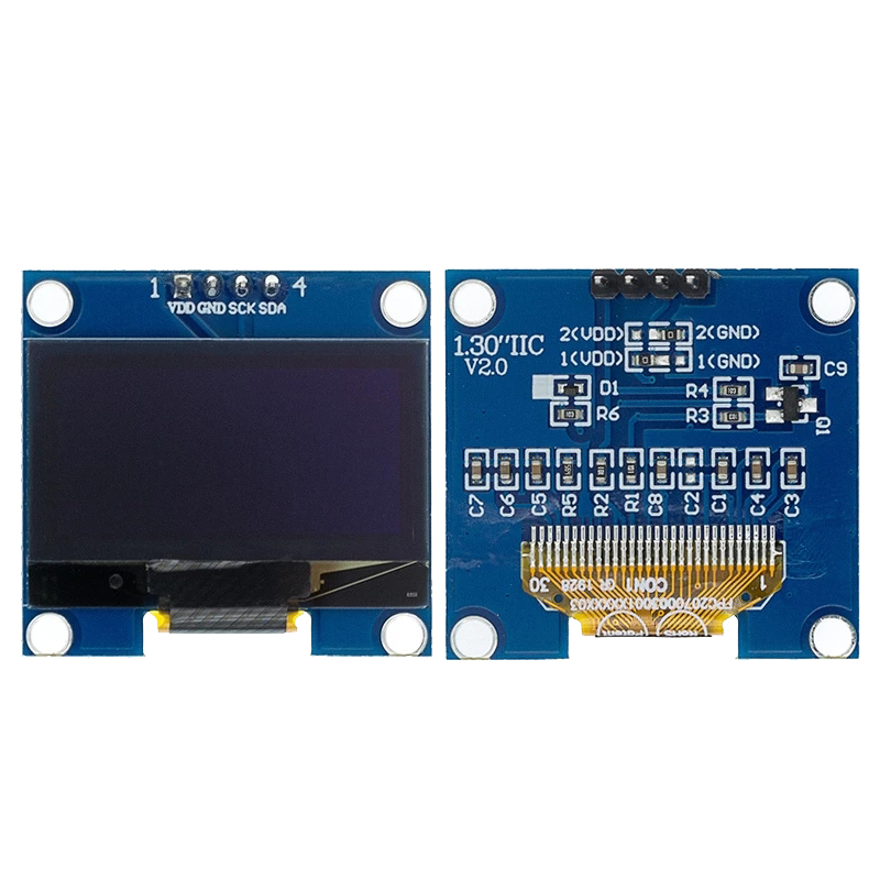1.3" OLED Module 1.3 inch Display Module White/Blue 128X64SPI/IIC I2C Communicate Color 1.3 Inch OLED LCD LED Display Module. 