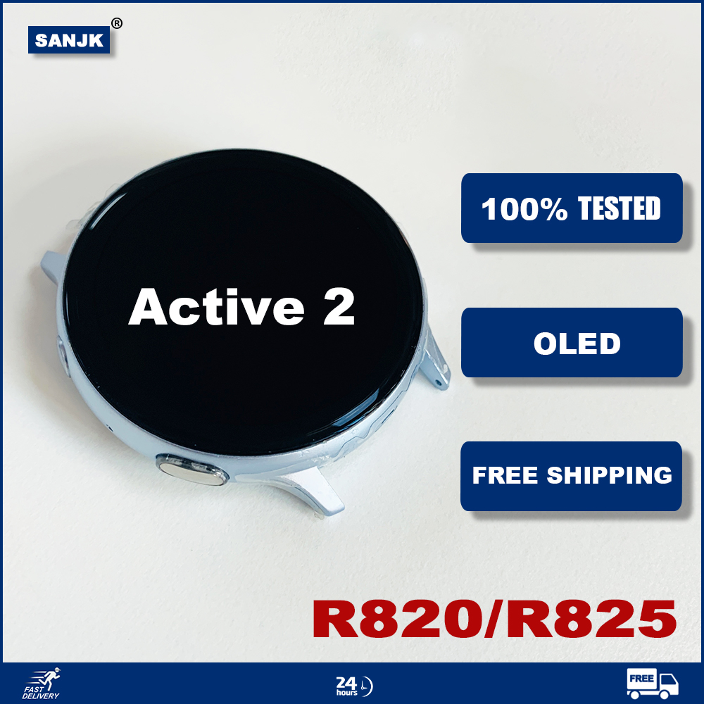 For Samsung Watch Active 2 R820 R825 44MM OLED Display Assembly Touch Screen  Watch Display For Samsung Active2