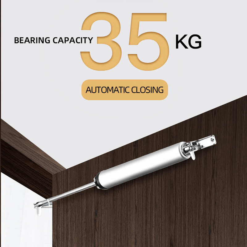 Smooth Heavy Duty Pneumatic Screen and Storm Door Closer Automatic Door Soft Close 90 Degrees Within The Positioning Stop Buffer. 