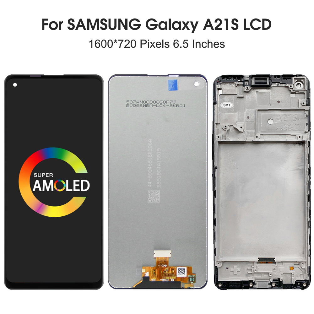 a21s Display Screen for Samsung Galaxy A21S Lcd Display Digital Touch Screen with Frame for Samsung A21S A217 A217F A217F/DS. 