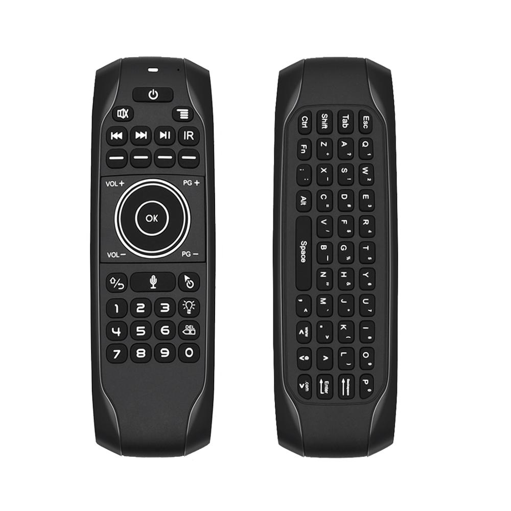 Newest G7V PRO Backlit Voice Gyroscope Wireless Air Mouse with Russian English keyboard 2.4G Smart Voice Remote Control. 
