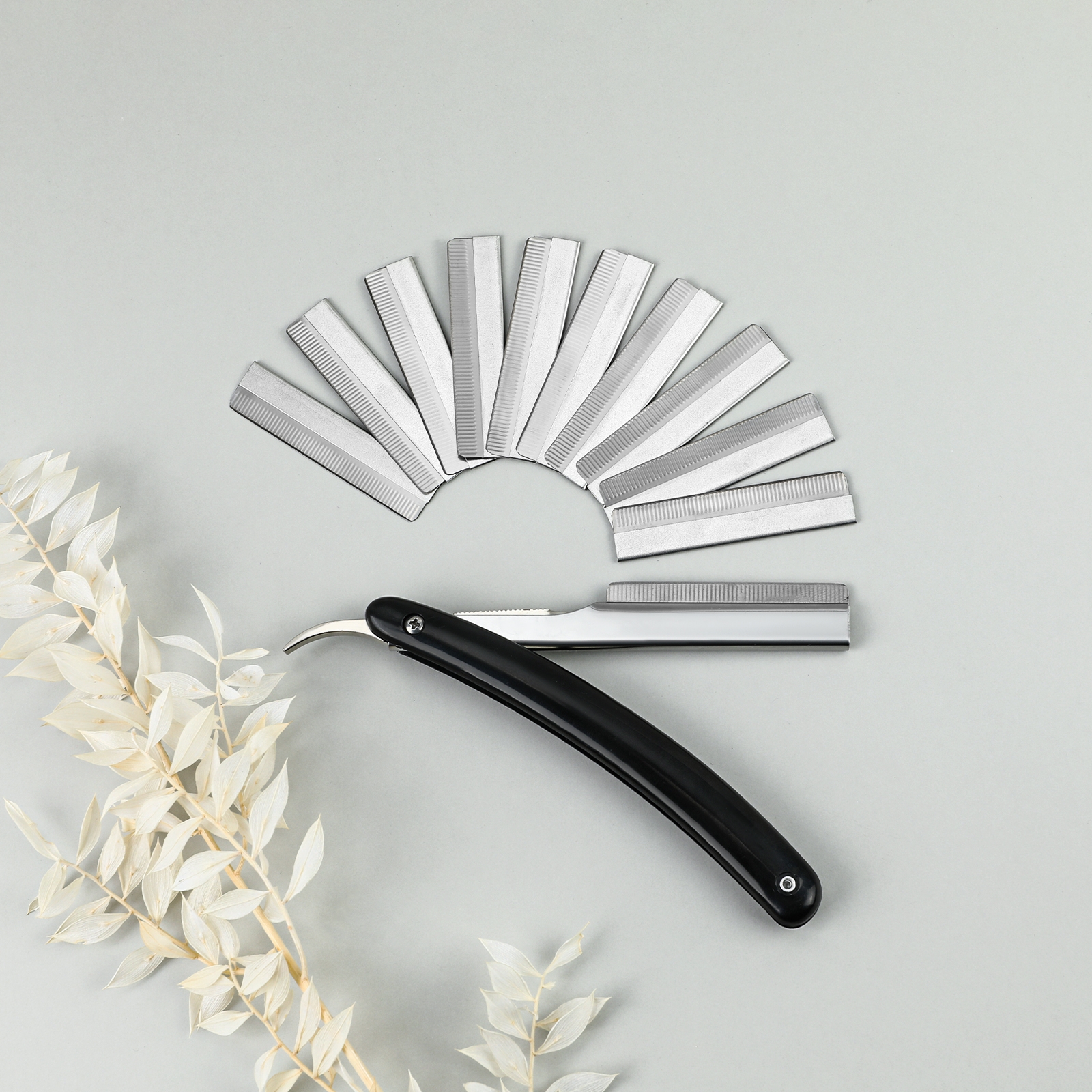 Professional Barber Straight Edge Razor with 10 Blades Men's Manual Shaver Salon Quality Razor fOR Men