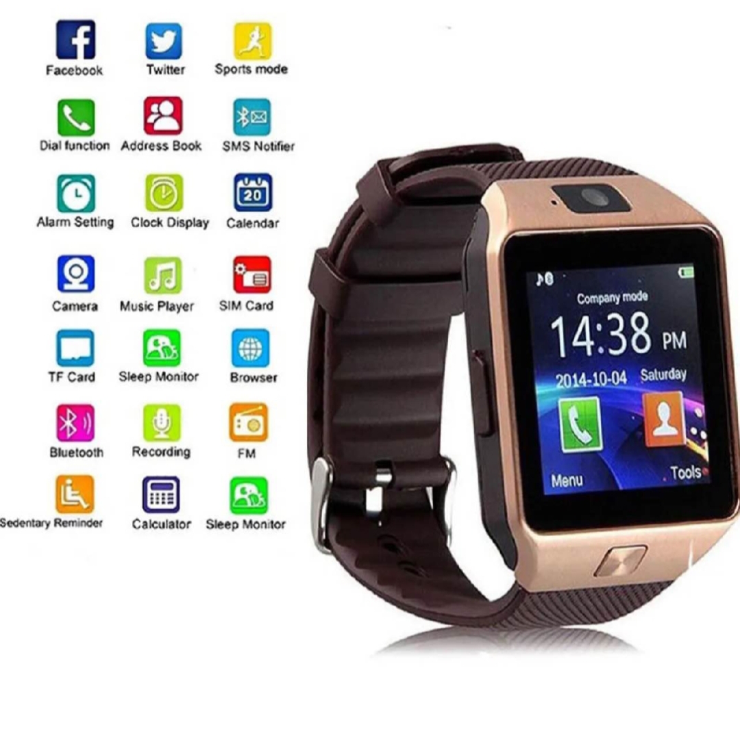 DZ09 Smart Watch Android Sim Card Slot Smartwatch with TF Card Camera. 