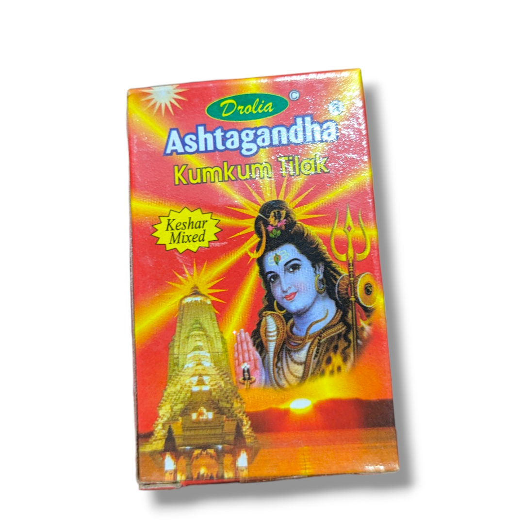 Ashtagandha Keshar Kumkum Chandan Tilak 40GMS  I 1 PCS I Yellow