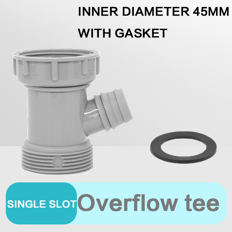 Kitchen Sink Drain Pipe Adapter Y Shaped Basin Sewer Branch Connector Female To Male Thread Connector Fitting Accessory. 