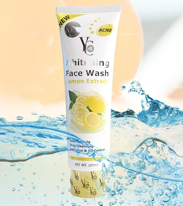 YC Whitening Face Wash Lemon Extract 50ml & 100ml (1Pc). 