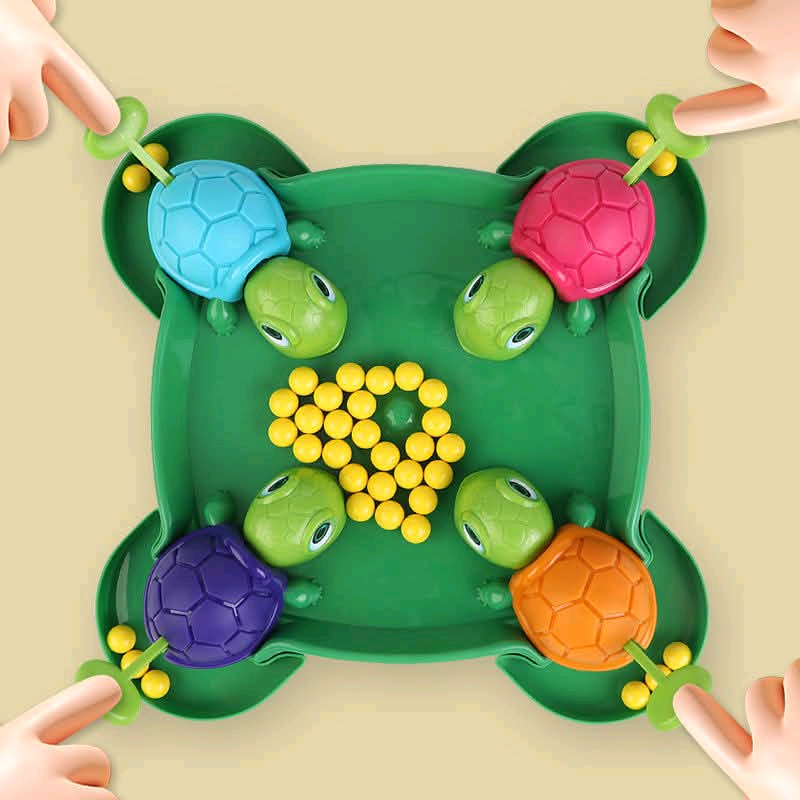 Hungry Turtle Game - Preschool Board Games For Kids | Parent-child Interactive Educational Toys, Turtle Eating Board Game, Hungry Turtle Board Game For 2 To 4 Players. 