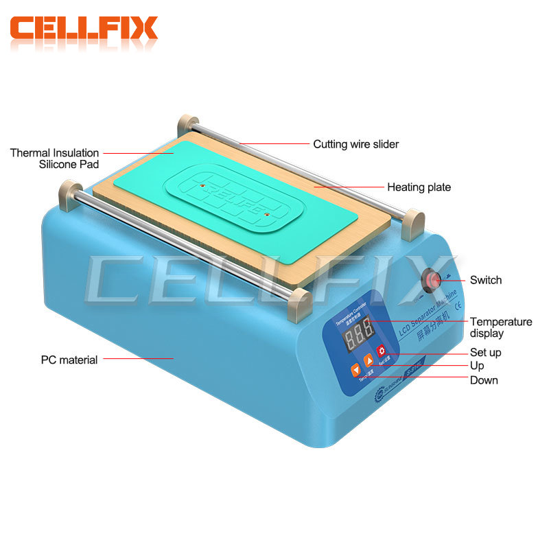 SUNSHINE S-918L LCD Screen Separator for Mobile Phone Below 8 Inches Super Suction Screen Repair Separation Machine. 