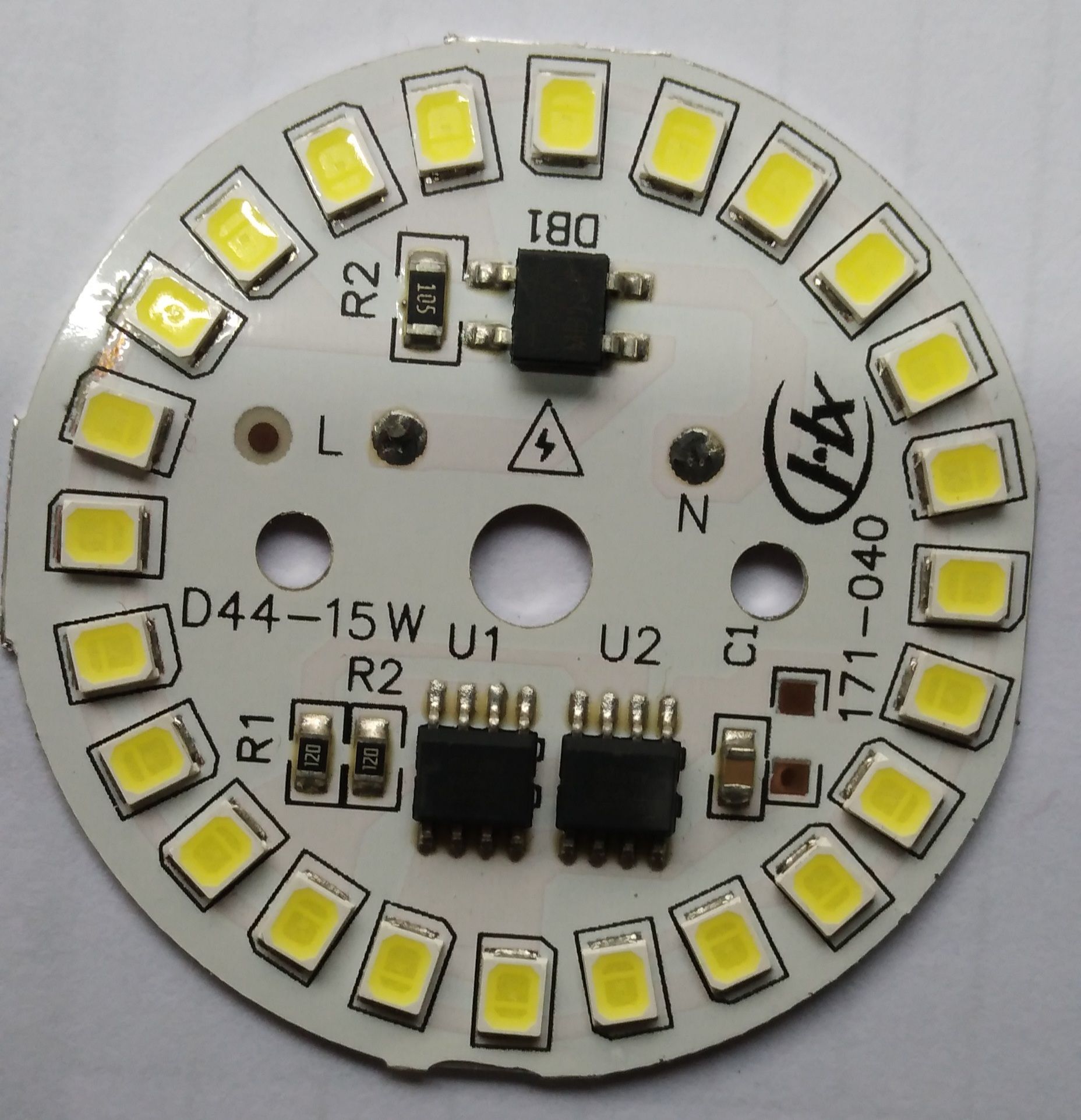 15watt  Ac 220volt Led Light ic Smd plat 15pcs. 