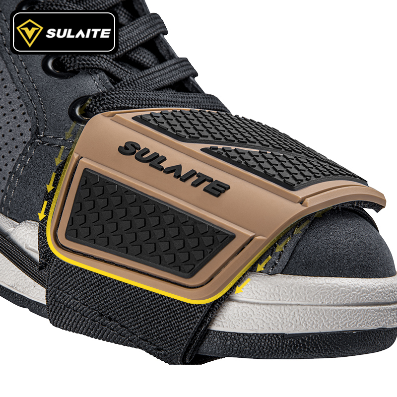 SULAITE Motorcycle Shift Pad Gear Shoe Cover Durable Lightweight Boot Protector Adjustable for Riding Moto Accessaries