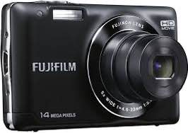 Fujifilm FinePix JX500 14MP Point and Shoot Camera (Black) with 5X Optical Zoom, Memory Card and Camera Case. 
