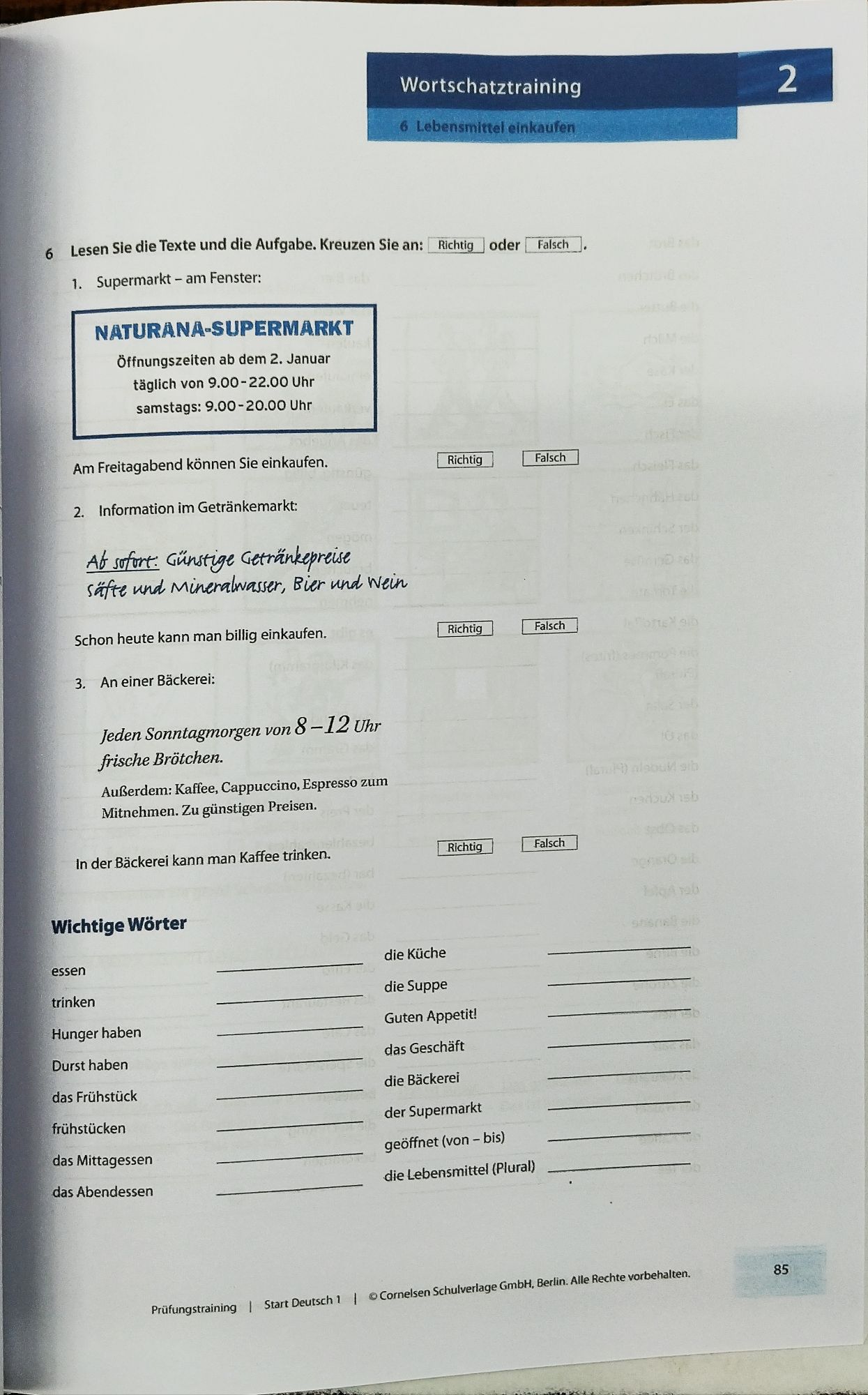 PRÜFUNGSTRAINING
START DEUTSCH 1 A1 JARMAN LANGUAGE. 