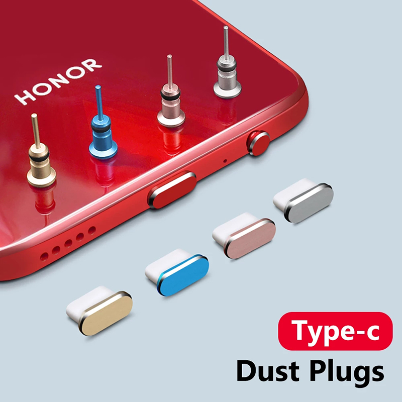 Aluminium Alloy Type C Anti Dust Plug Portable USB C Charging Port Dustproof Cover for Huawei Samsung iPhone Charging Port Cap. 