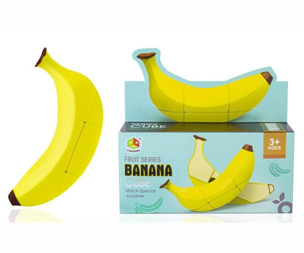 New FanXin Banana Fruit Cube Banana Magic Cube Speed Puzzle Cube Toys Gift. 