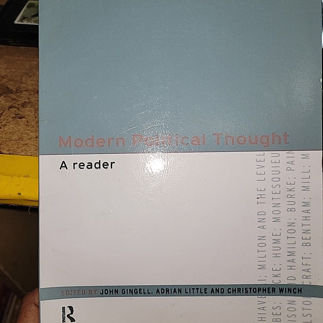 Modern Political Thought; A Reader