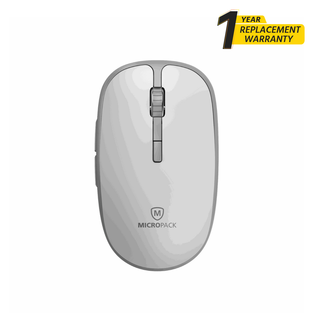 Micropack MP-729B 2.4G USB Wireless & Bluetooth Silent Mouse for Computer and Laptop. 