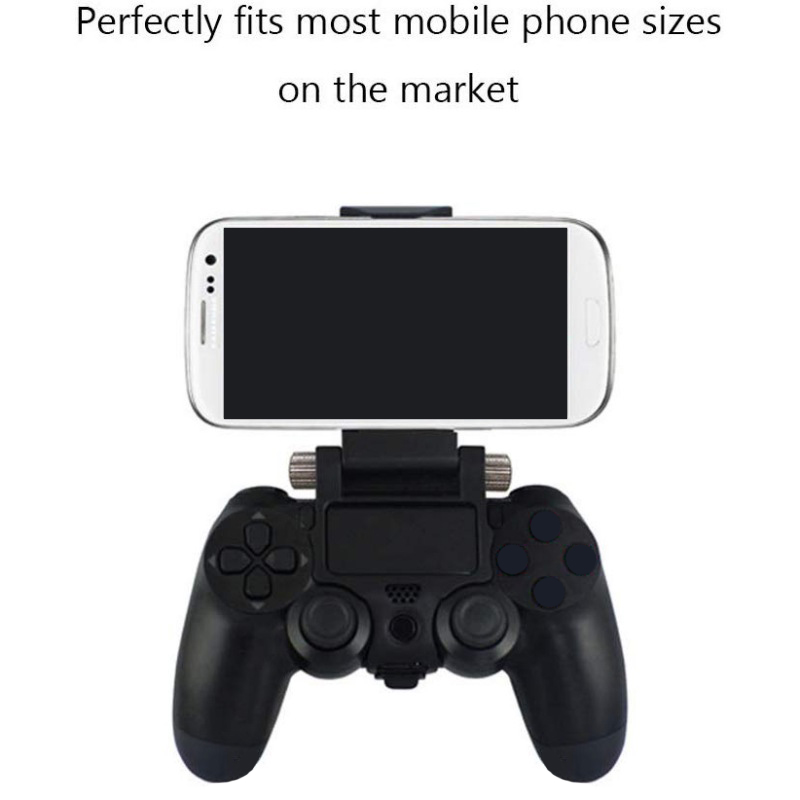 Durable Clamp Handle Bracket for PS4 DualShock 4 Game Controller Gamepad Adjustable Clip Clamp Mobile Phone Gaming Clip Holder. 