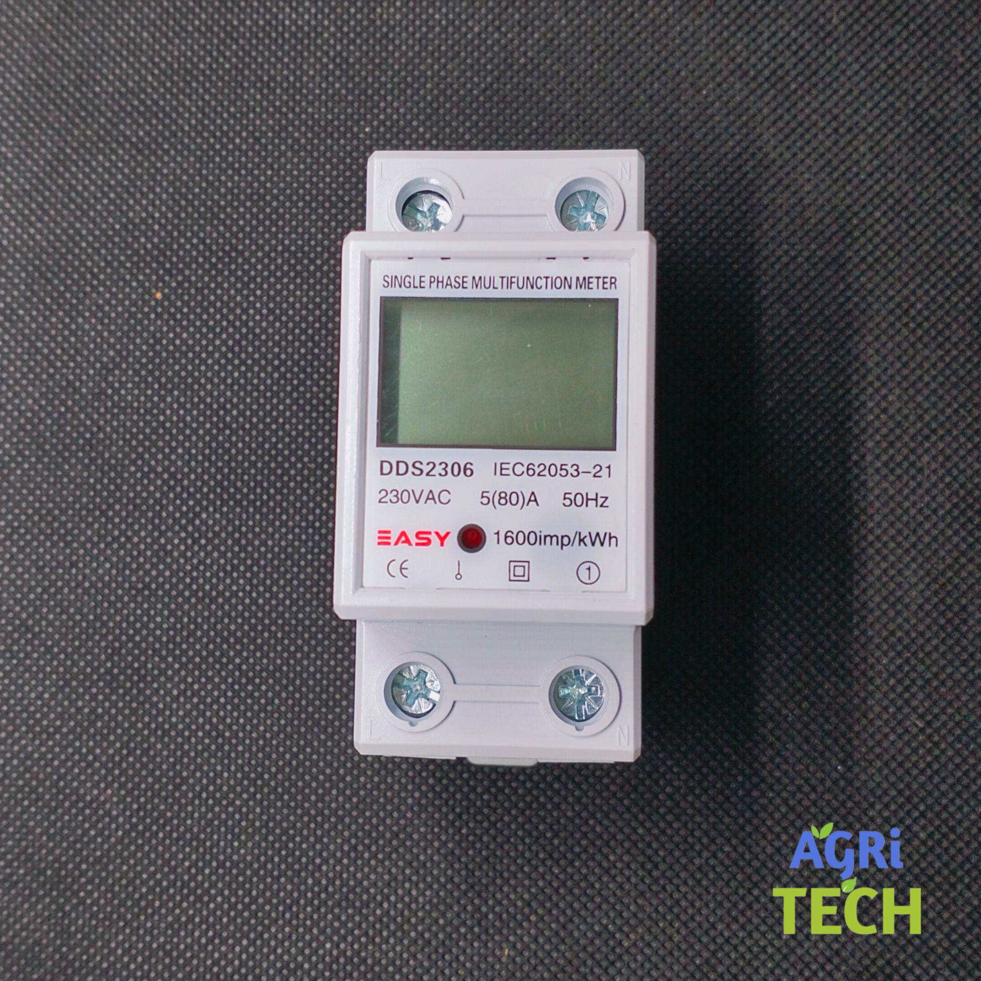 Mini Energy Meter 220V Single-Phase 80A - High-Resolution LCD Display, Accurate Watt Hour Measurement, Intelligent Digital Display - Ideal for Household Energy Management and Air Conditioning Monitoring. 