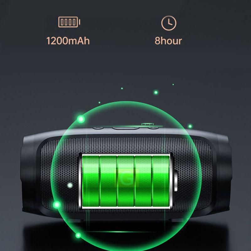 Portable Subwoofer Bluetooth Speakers Outdoor Stereo Surround Waterproof Loudspeaker Wireless Sound Box Support FM Radio TF Card. 
