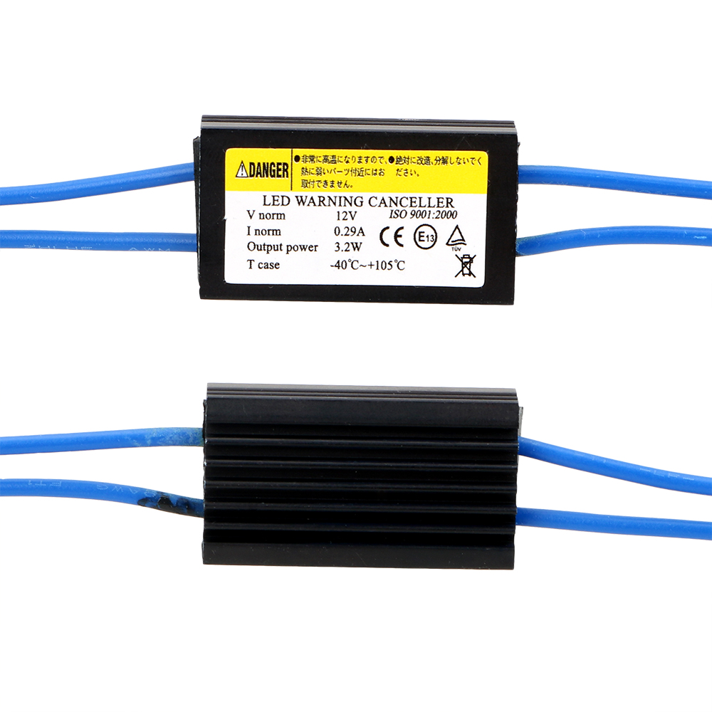 Canbus Cable Car LED Decoder Car Lights NO Error Warning Canceller Decoder T10 12V 2Pcs OCB Load Resistor. 