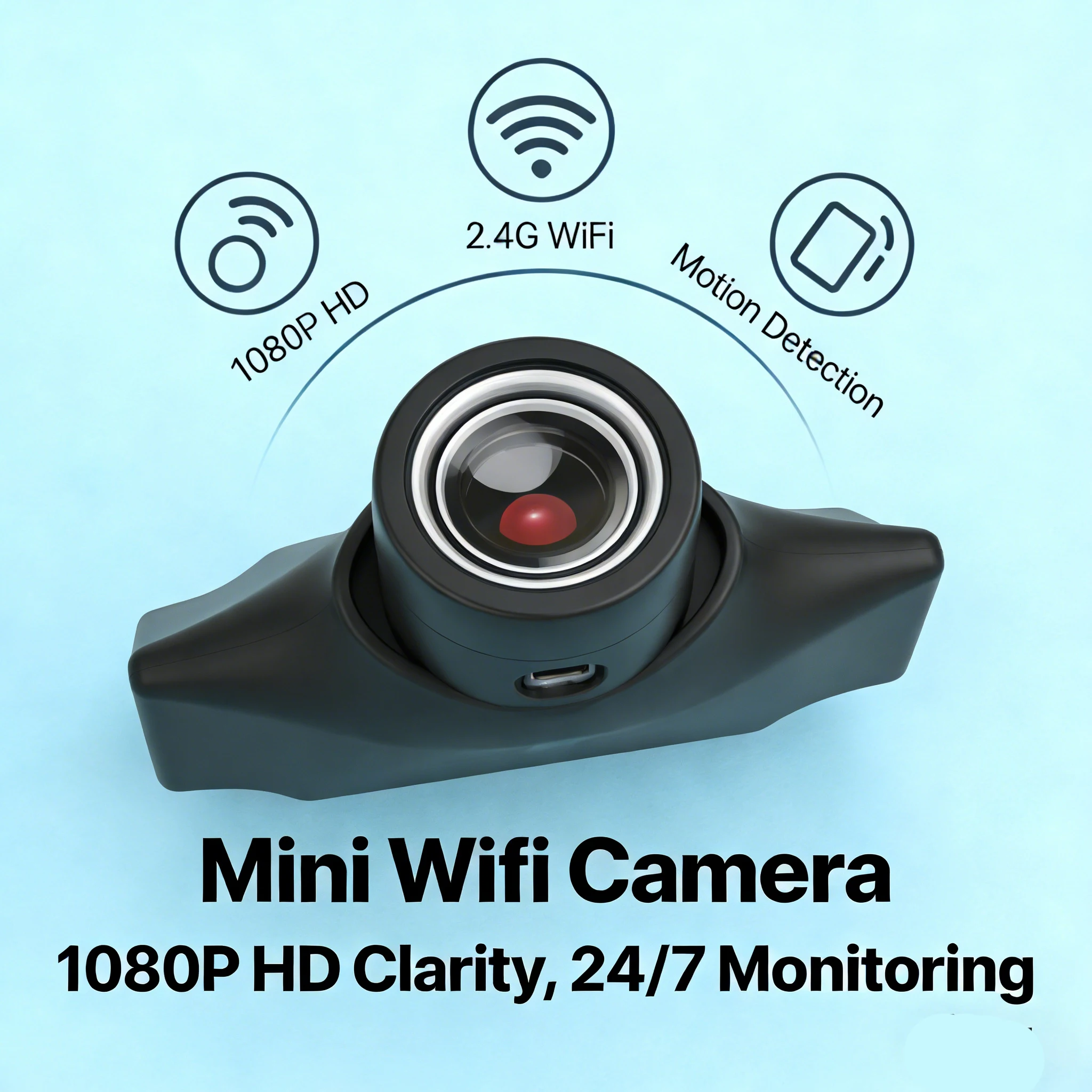 1080P HD DIY Mini Wifi Camera Module Camera Video Recorder Motion Detection Home Security Surveillance Camcorder Remote View