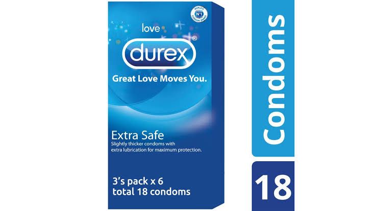 Durex Extra safe Condom - 18 pcs Box (Made In India)