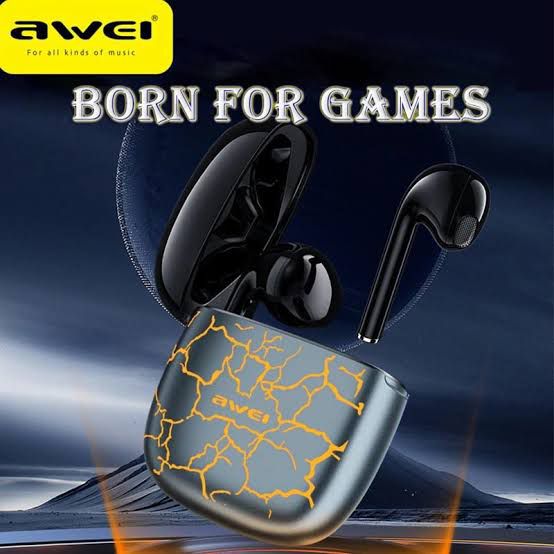 AWEI T28 Pro TWS RGB Ambient light Bluetooth v5.1 GAMING EARBUDS with Charging Case. 